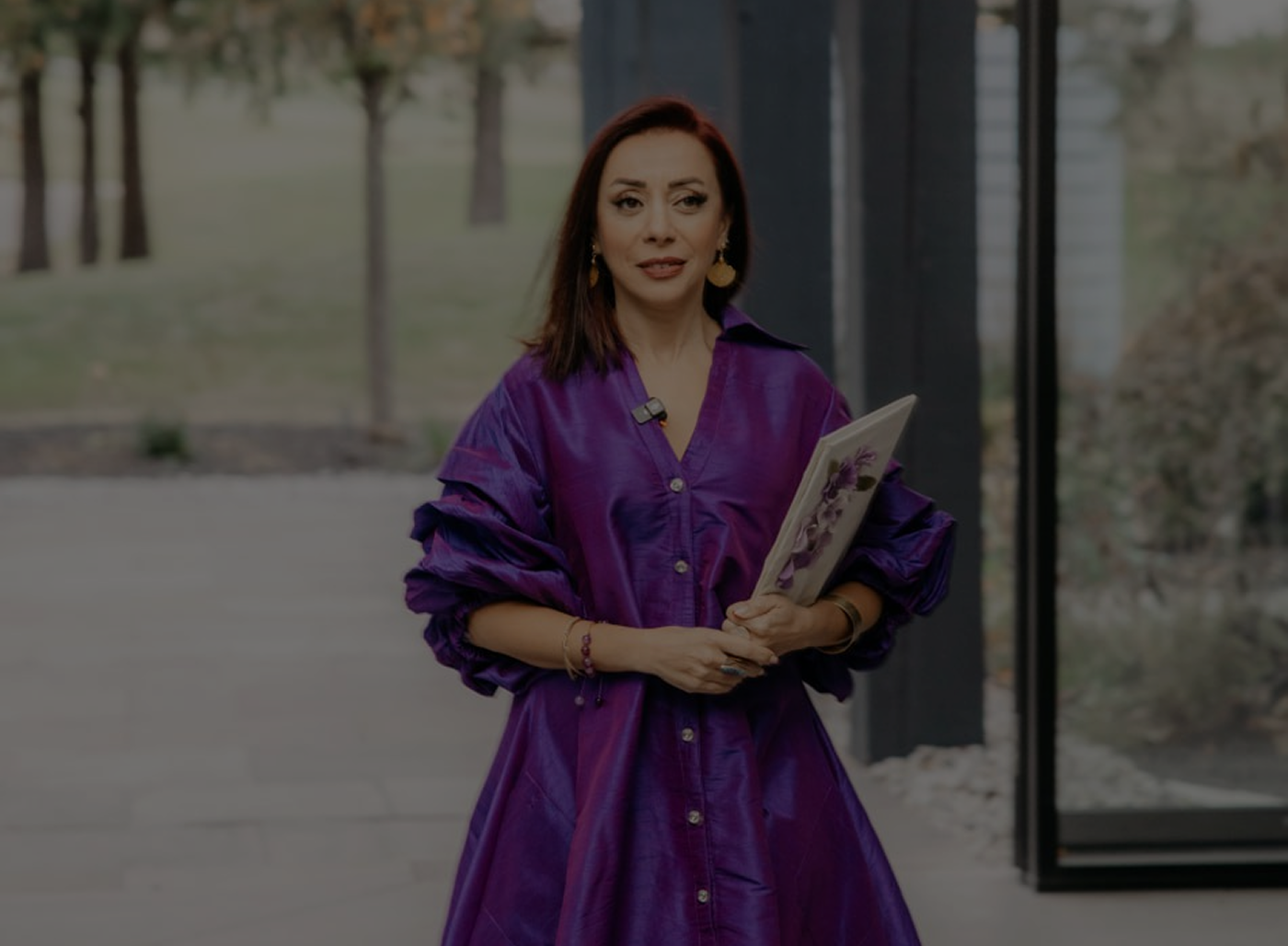 Banafsheh Taherian Wedding Officiant Background